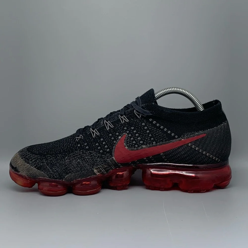 Nike Air Vapormax Flyknit Dark Team Red / Black‎ Men's Sz 10